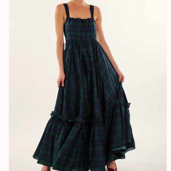 Selkie Free People Scotland Plaid Maxi Dress Never Been Worn - Picture 4 of 9